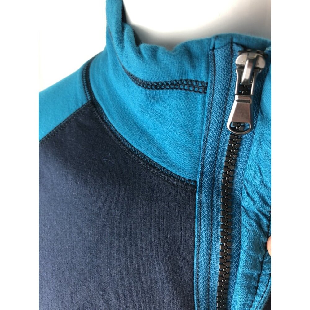 Edgar And Ash Sweatshirt Pullover Mens XL Color Block 1/4 Zip Cotton Stretch - Picture 5 of 9